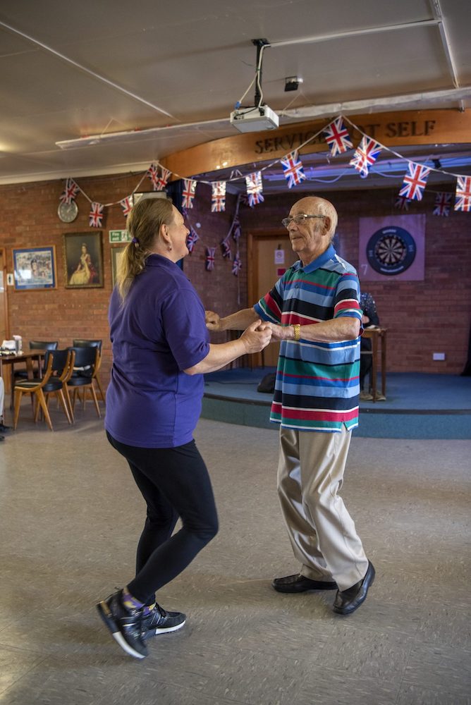 Alton resident and carer dancing